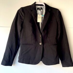 J. Crew Women's Black Blazer Jacket Coat, Sz XXS